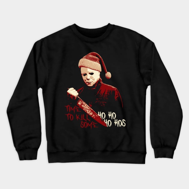 Christmas Michael Myers Crewneck Sweatshirt by mia_me